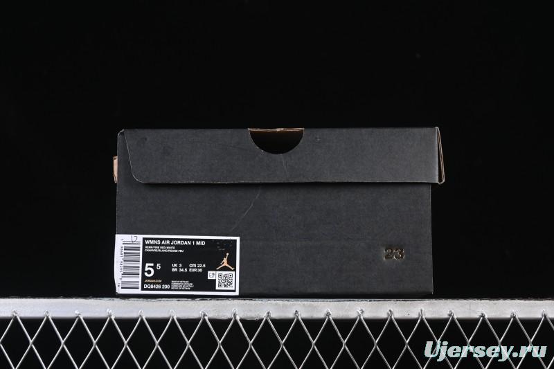 Nike Air Jordan 1 Mid AJ1 White Wheat Mid-Top Casual Sneakers - DQ8426-200