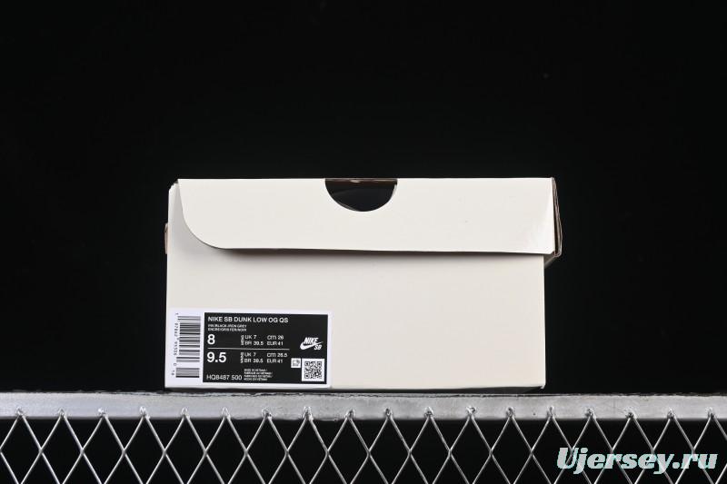 Nike Supreme x Dunk SB Dunk Low Casual Skate Shoes Gray Purple - HQ8487-500