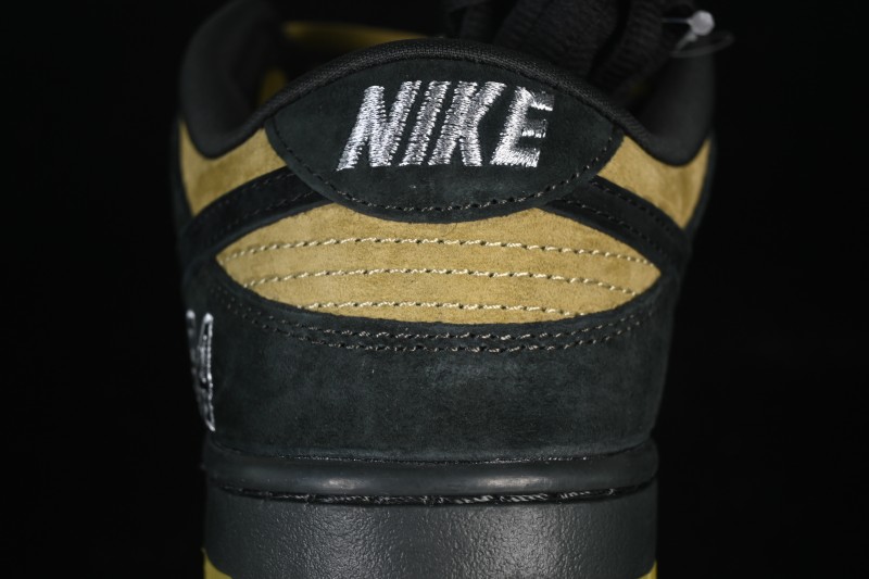 Nike Supreme Dunk SB Dunk Low Brown Yellow Casual Skate Shoes - HQ8487-300