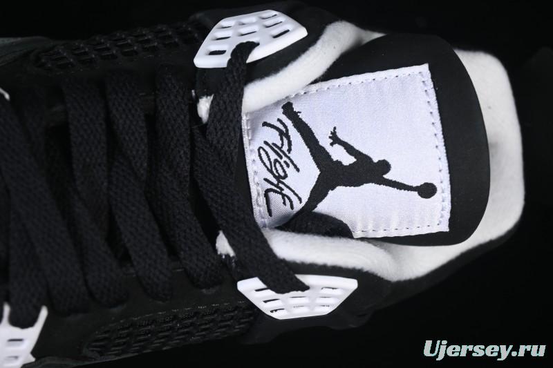 Nike Air Jordan 4 Retro Basketball Shoes with Fear Pack Design - FQ8138-002