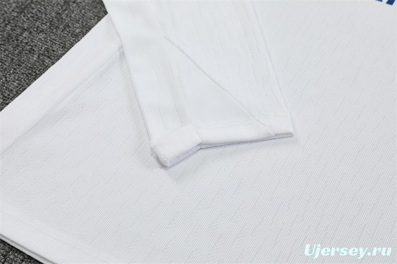 Player Version 25/26 Paris White T90 Half Zipper Jacket+Long Pants