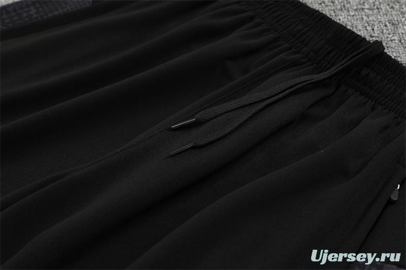 25/26 AC Milan Black Camouflage Half Zipper Jacket+Long Pants