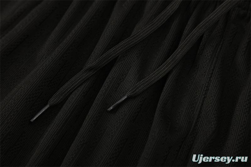 Player Version 25/26 France Black Half Zipper Jacket+Long Pants