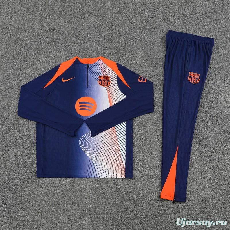 25/26 Barcelona Blue Orange Camouflage T90 Short Sleeve Jersey+Shorts