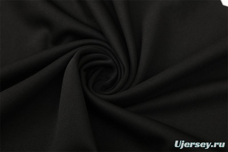 Retro 98/99 Manchester United Black Half Zipper Jacket