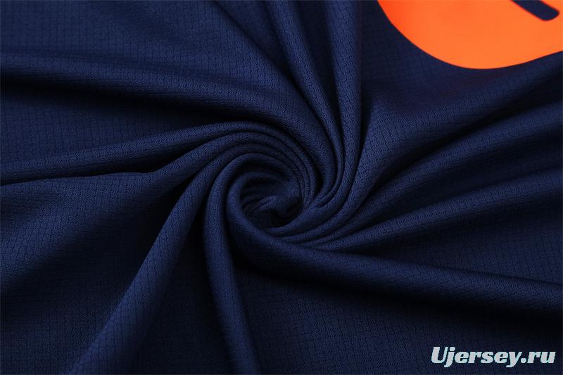 25/26 Barcelona Royal Blue T90 Short Sleeve Jersey+Shorts with XS