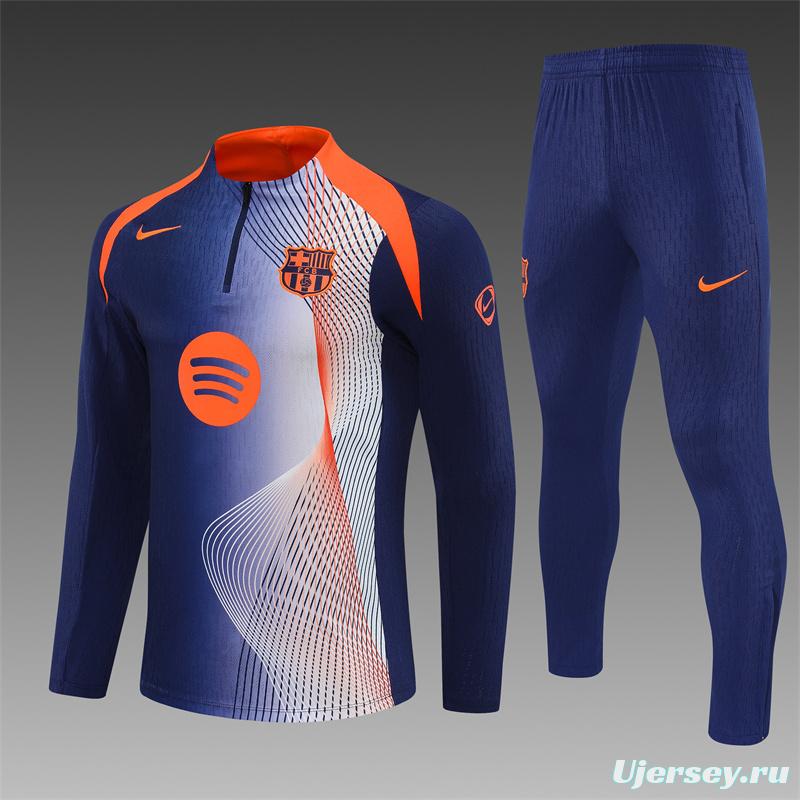 25/26 Barcelona Blue Orange Camouflage T90 Short Sleeve Jersey+Shorts