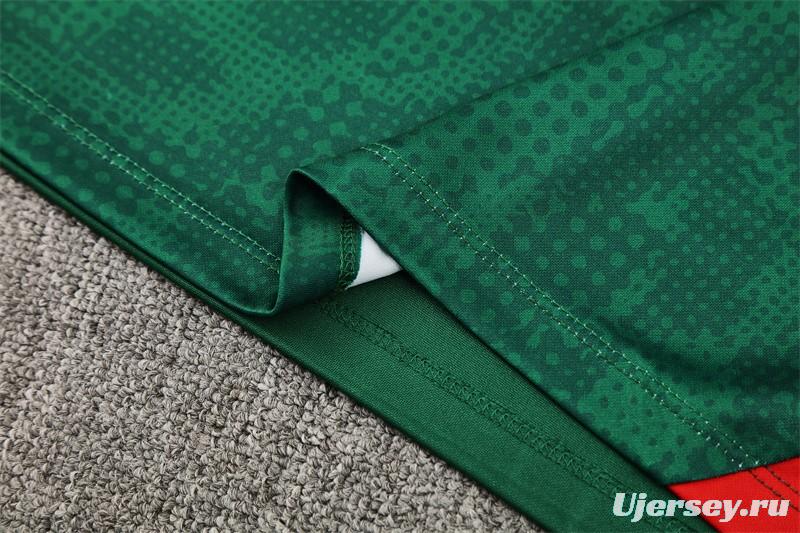 25/26 AC Milan Green Camouflage Half Zipper Jacket+Long Pants