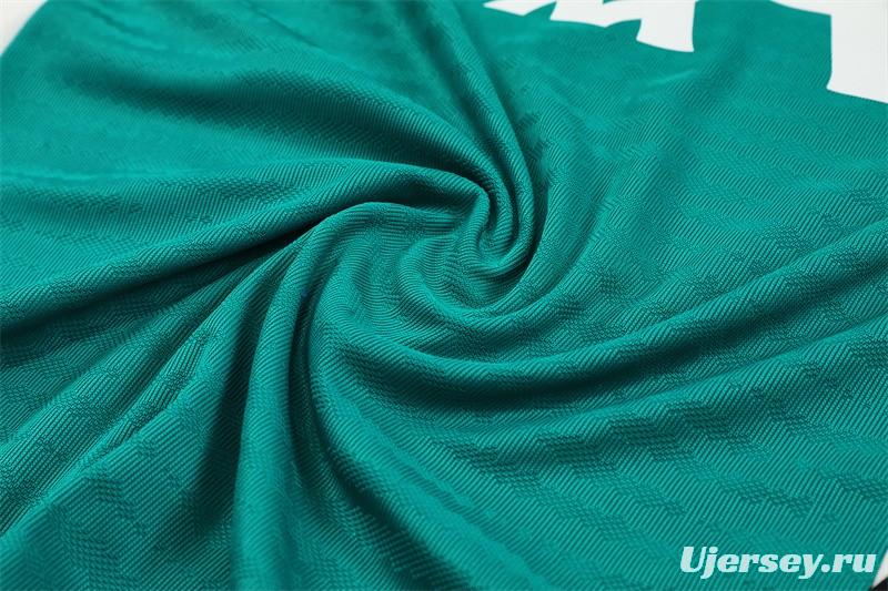 Player Version 25/26 Liverpool Green AD on Both Sleeves Half Zipper Jacket+Long Pants