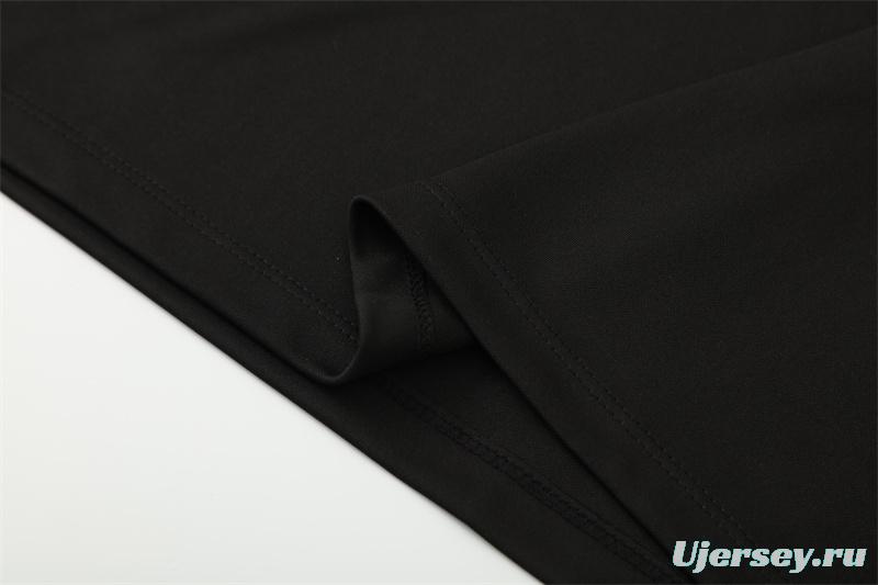 Retro 98/99 Manchester United Black Half Zipper Jacket