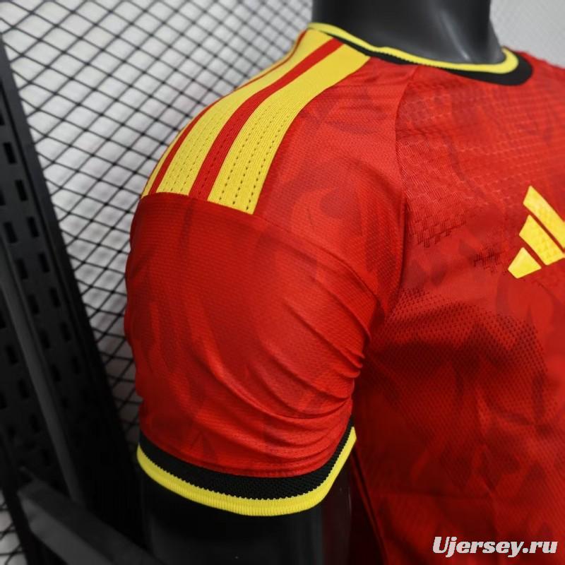 Player Version 2025 Belgium Home Jersey