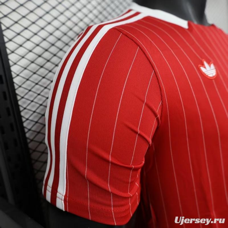 Player Version 25/26 Manchester United Red Adidas Original Casual Jersey
