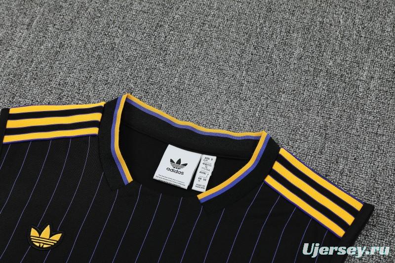 25/26 Manchester United Adidas Original Wine Vest Jersey+Shorts