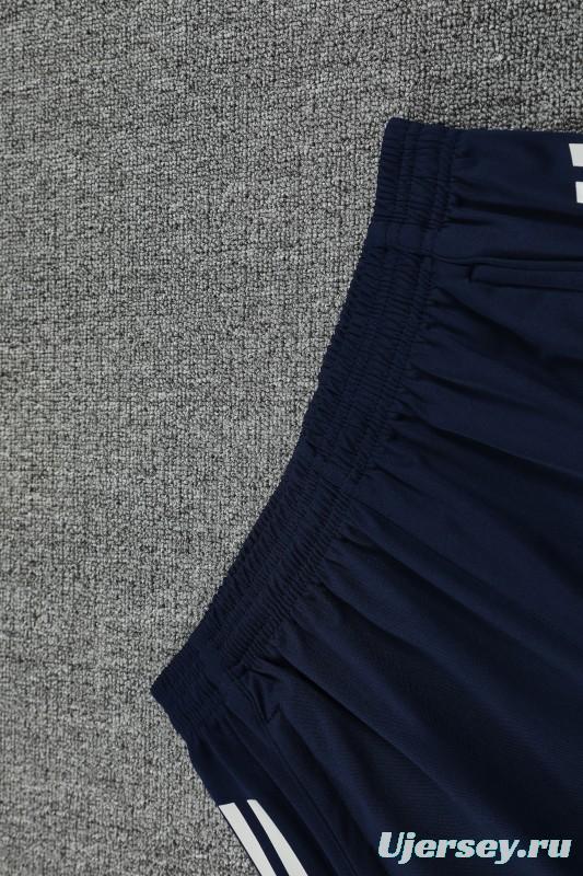 25/26 Real Madrid Navy Short Sleeve Jersey+Shorts