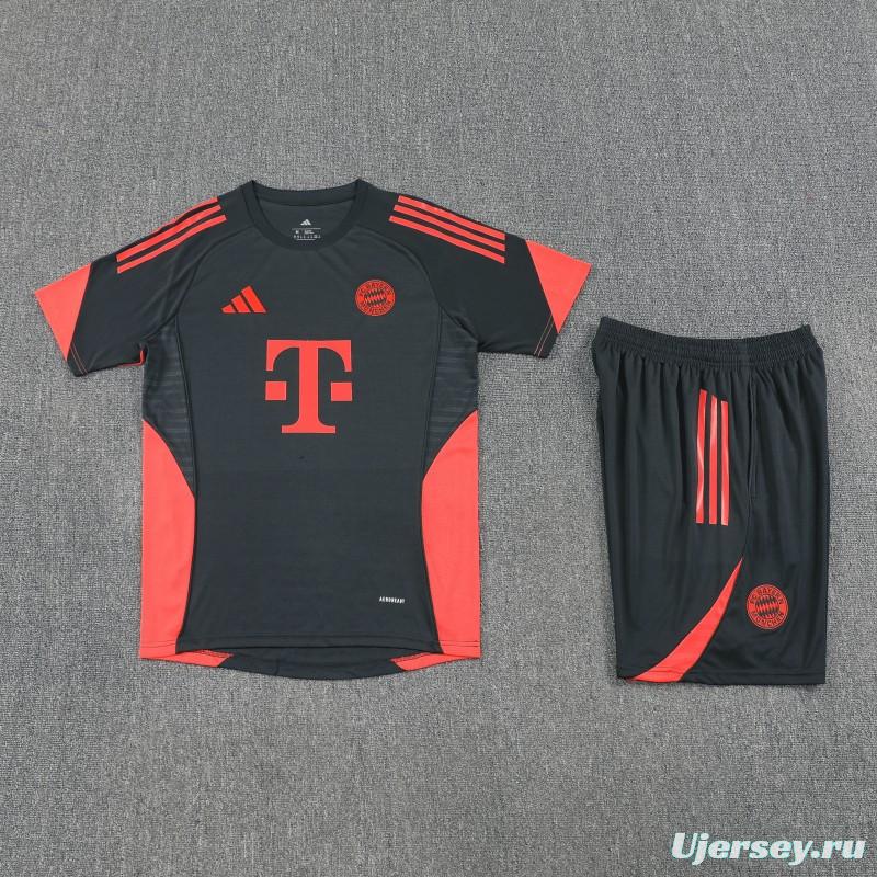 25/26 Bayern Munich Black Short Sleeve Jersey+Shorts