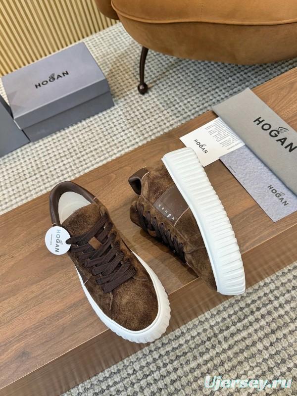 Hogan H-STRIPES Series Couple Thick Sole Biscuit Shoes Airship Shoes Casual Sneakers - AS00310