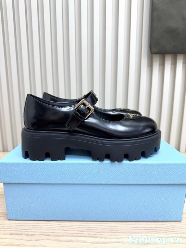 Prada 2025 SS Platform Mary Jane Shoes - LY00300