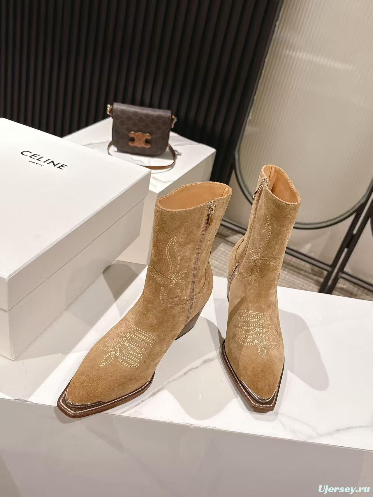 CELINE Fall/Winter 2025 Retro Fashion Ankle Boots - LY00440