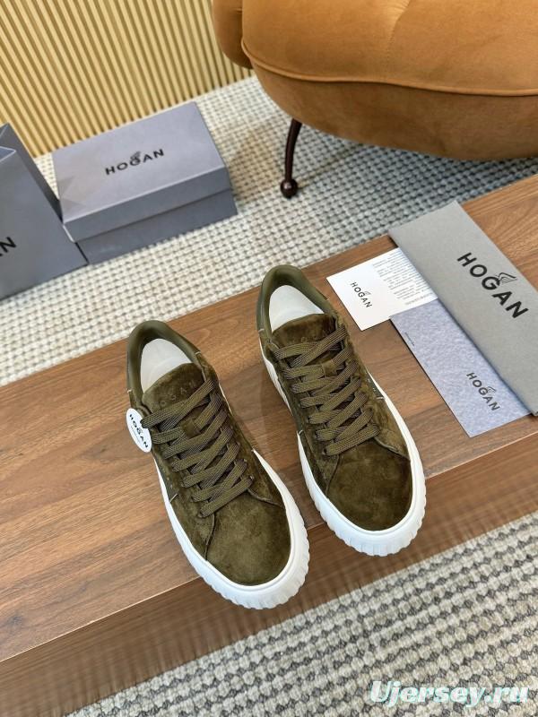 Hogan H-STRIPES Series Couple Thick Sole Biscuit Sneakers Casual Sports Shoes - AS00310