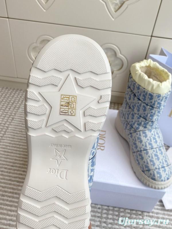Dior Frost Ankle Boots Wool Platform Snow Boots - KFY00300