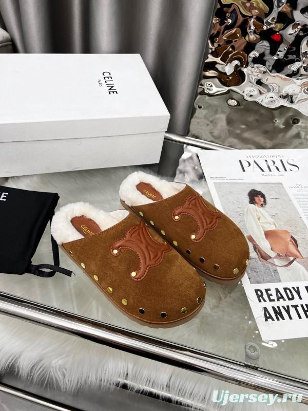 CELINE 2025/ss Studded Birkenstock Sandals - LY00270