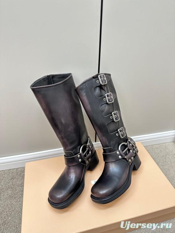 Miu Miu Fall/Winter 2025 Limited Edition Punk Style Martin Boots - LY00500