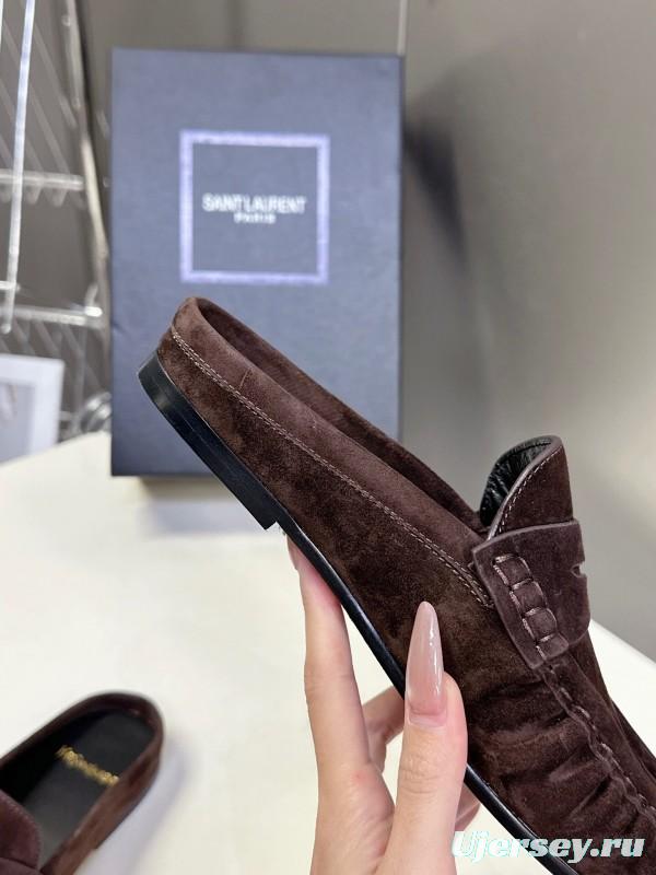 Saint Laurent Classic Loafer Mule Flats - KFY00320