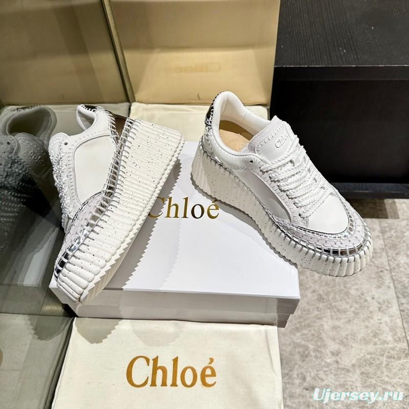 Chloe 2025 SS Hand-Stitched Mark Line Casual Shoes - LY00350