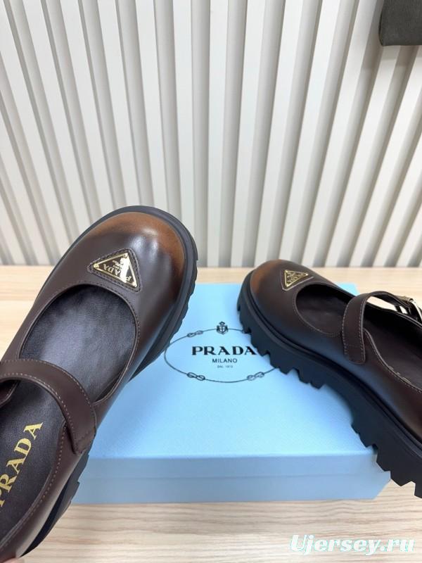 Prada 2025 SS Platform Mary Jane Shoes - LY00300