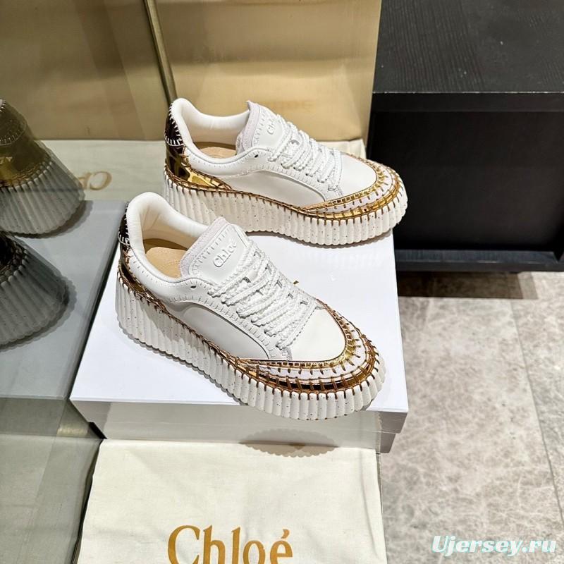 Chloe 2025/SS Stitched Mark Line Casual Shoes - LY00350