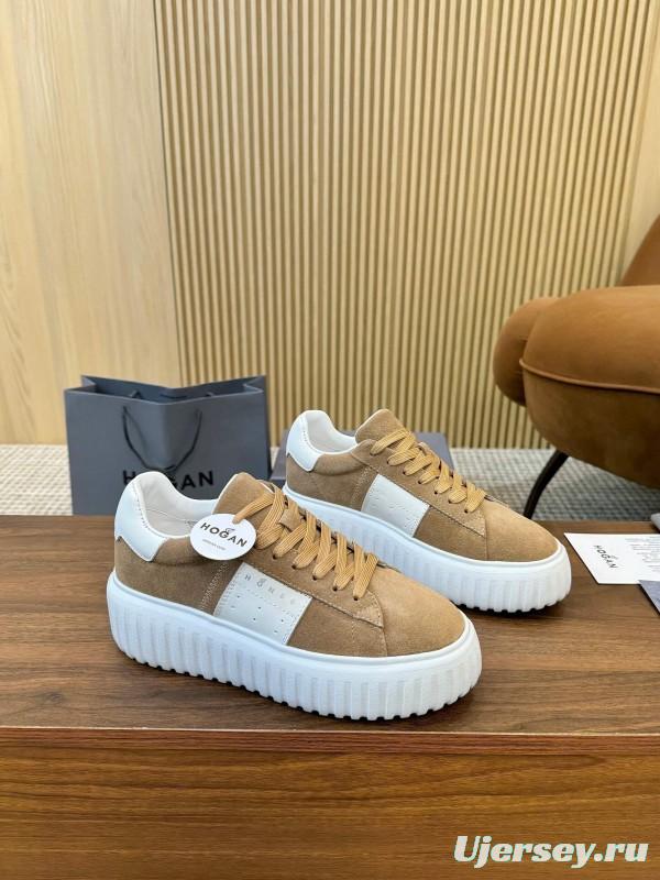 Hogan H-STRIPES Series Couple Thick Sole Biscuit Shoes Airship Shoes Casual Sneakers - AS00310