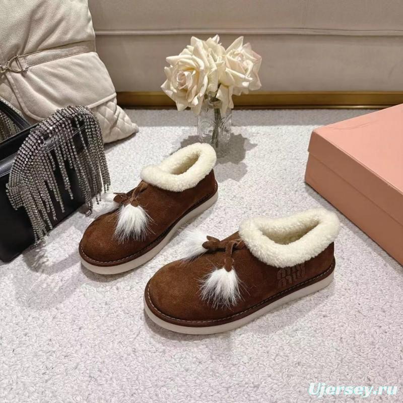 MIU MIU 2025 SS Korean Style Popular Small Potato Snow Boots Upgraded Version - LY00290