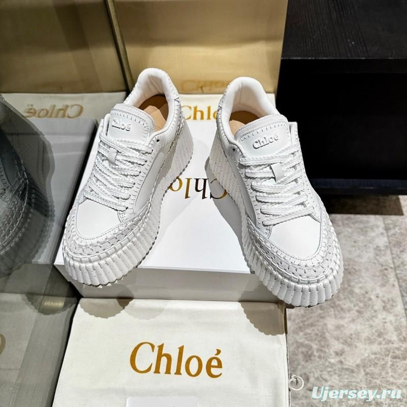 Chloe 2025 SS Hand-Stitched Mark Line Casual Shoes - LY00350