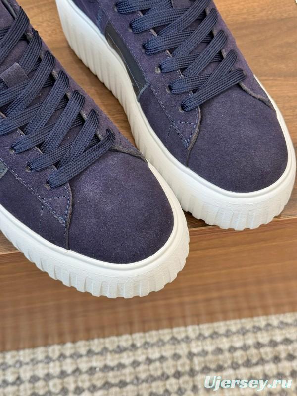 Hogan H-STRIPES Series Couple Thick Sole Biscuit Sneakers Urban Leisure Shoes - AS00310