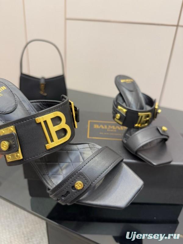 Balmain Metal Heel High Heel Sandals - KFY00320