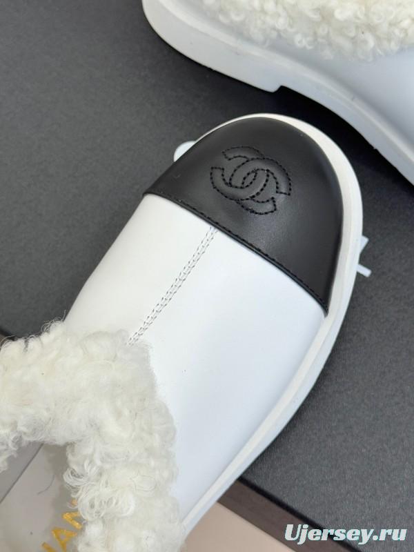 Chanel 25K Series Two-Tone CC Fur Snow Boots - KFY00270