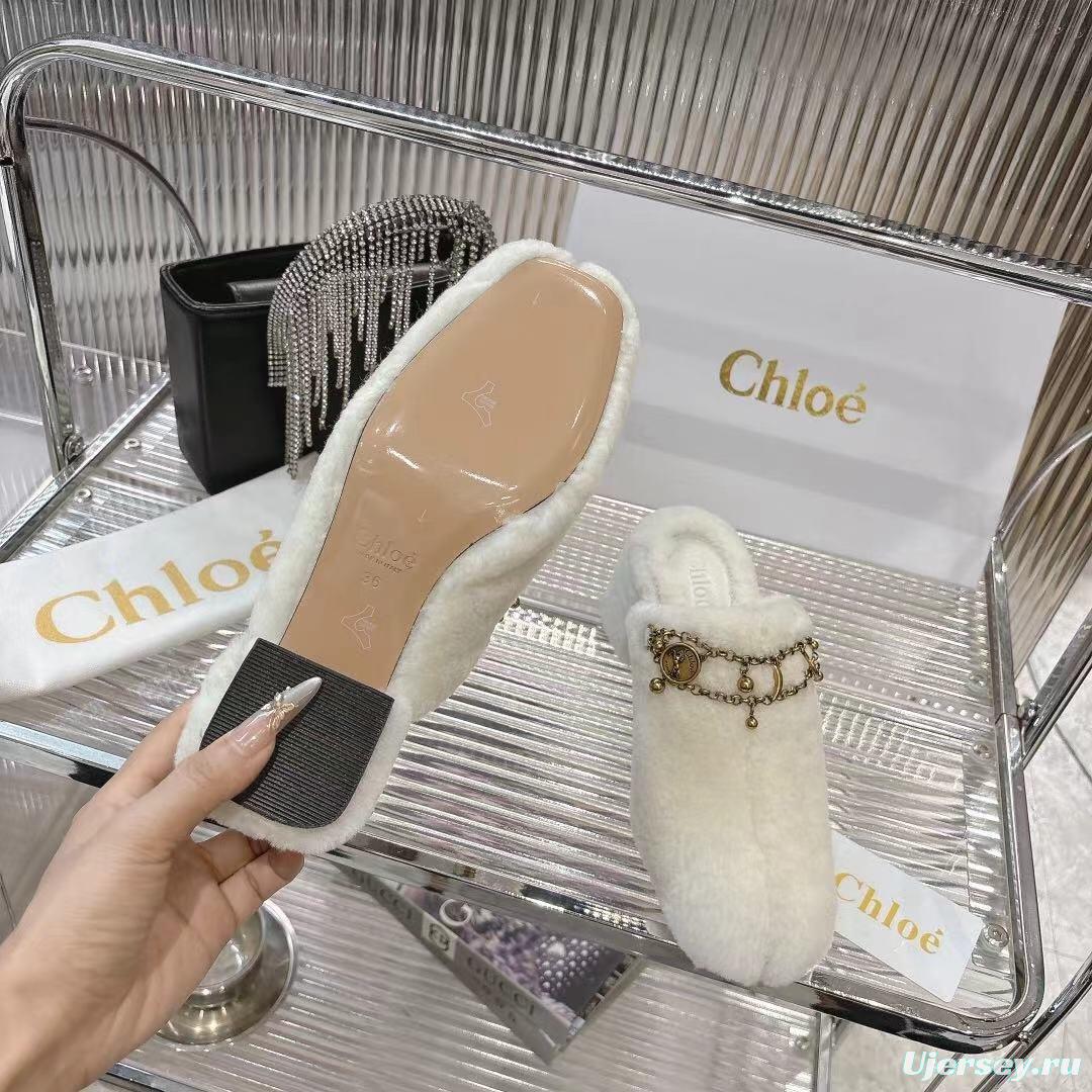 Chloe 2025/SS Real Fur Slippers - LY00320