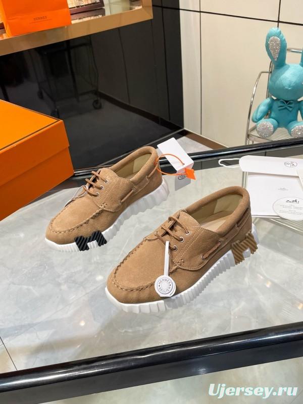 Hermès Classic Casual Sports Shoes with Exaggerated H Logo and Heightening Design - LY00300