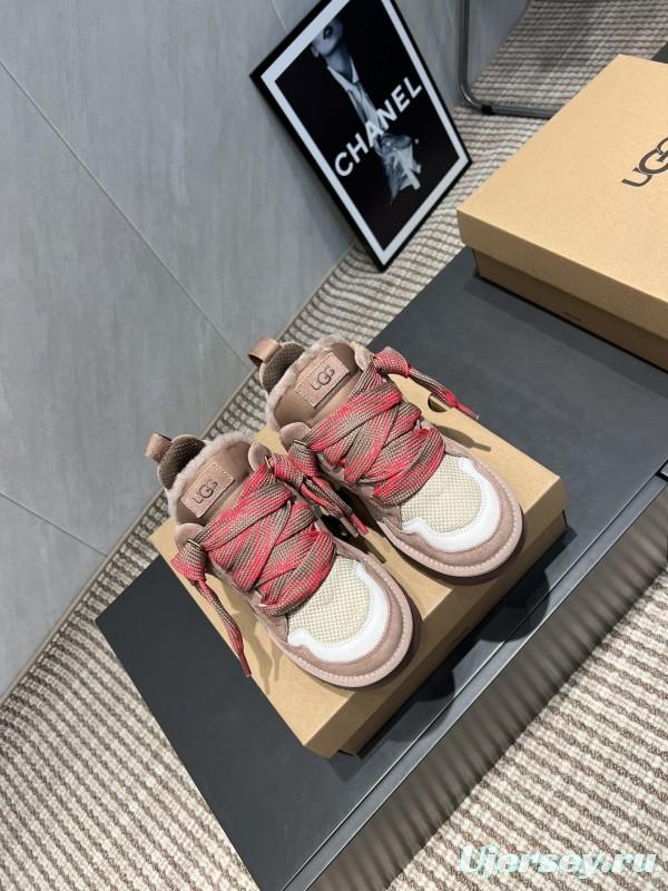 UGG Platform Loafers Series Round Toe Chunky Sole Casual Shoes - MJ00270