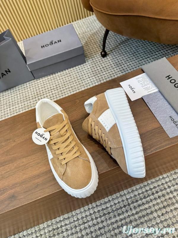 Hogan H-STRIPES Series Couple Thick Sole Biscuit Shoes Airship Shoes Casual Sneakers - AS00310