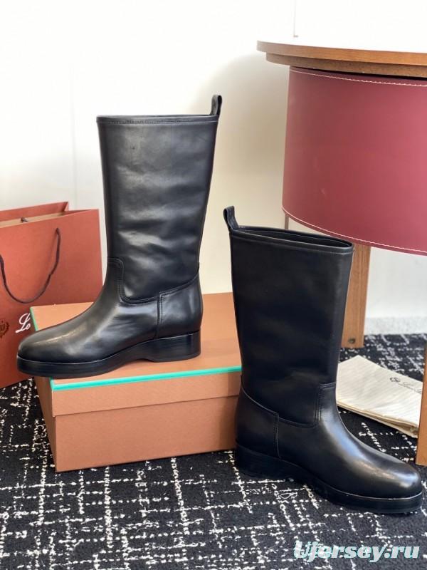 Brunello Cucinelli Classic Spring BC Calfskin High-Top Thick Sole Equestrian Boots - KFY00450