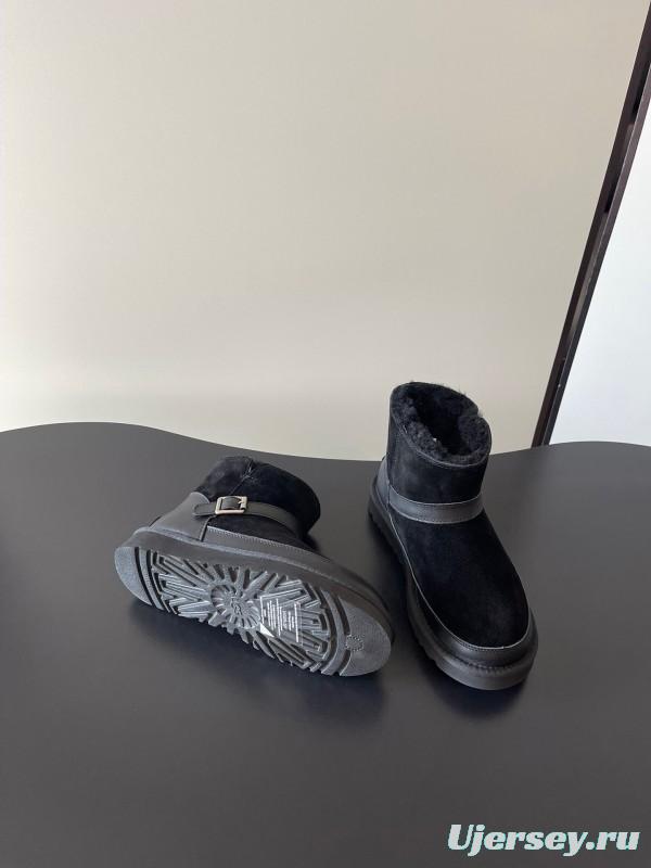 UGG 4512 Classic Buckle Flat Ultra Wool Anti-Slip Snow Boots - AS00290