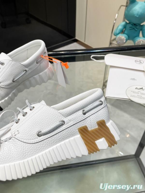 Hermès Classic Casual Sports Shoes with Exaggerated H Logo and Heightening Design - LY00300