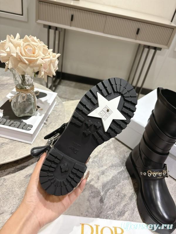 Dior 2025/SS Punk Style Strap Ankle Boots - KFY00470