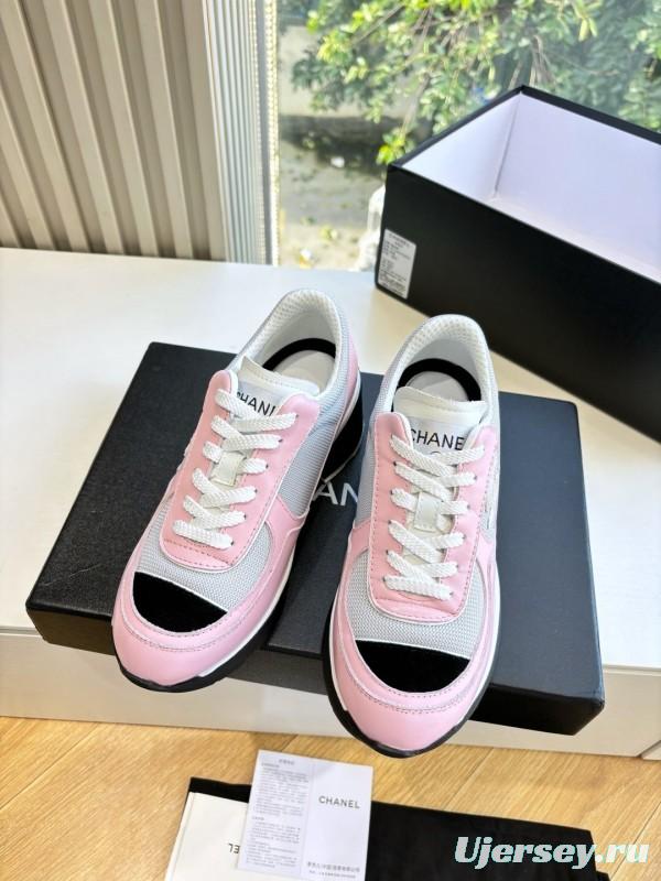 Chanel 2025/SS New Arrival High-Heel Two-Tone Casual Sneakers - KFY00320