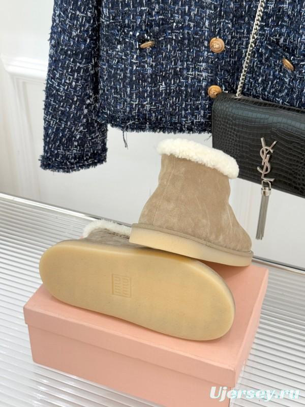 Miu Miu Retro Shearling Platform Snow Boots - KFY00300