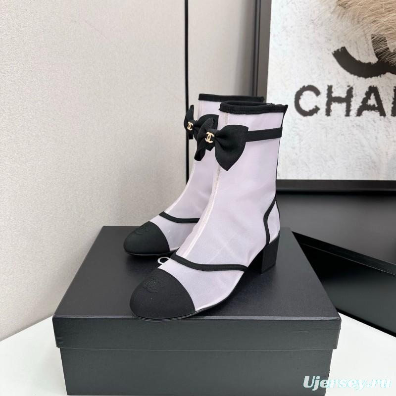 Chanel Classic Bow Ankle Boots - LY00