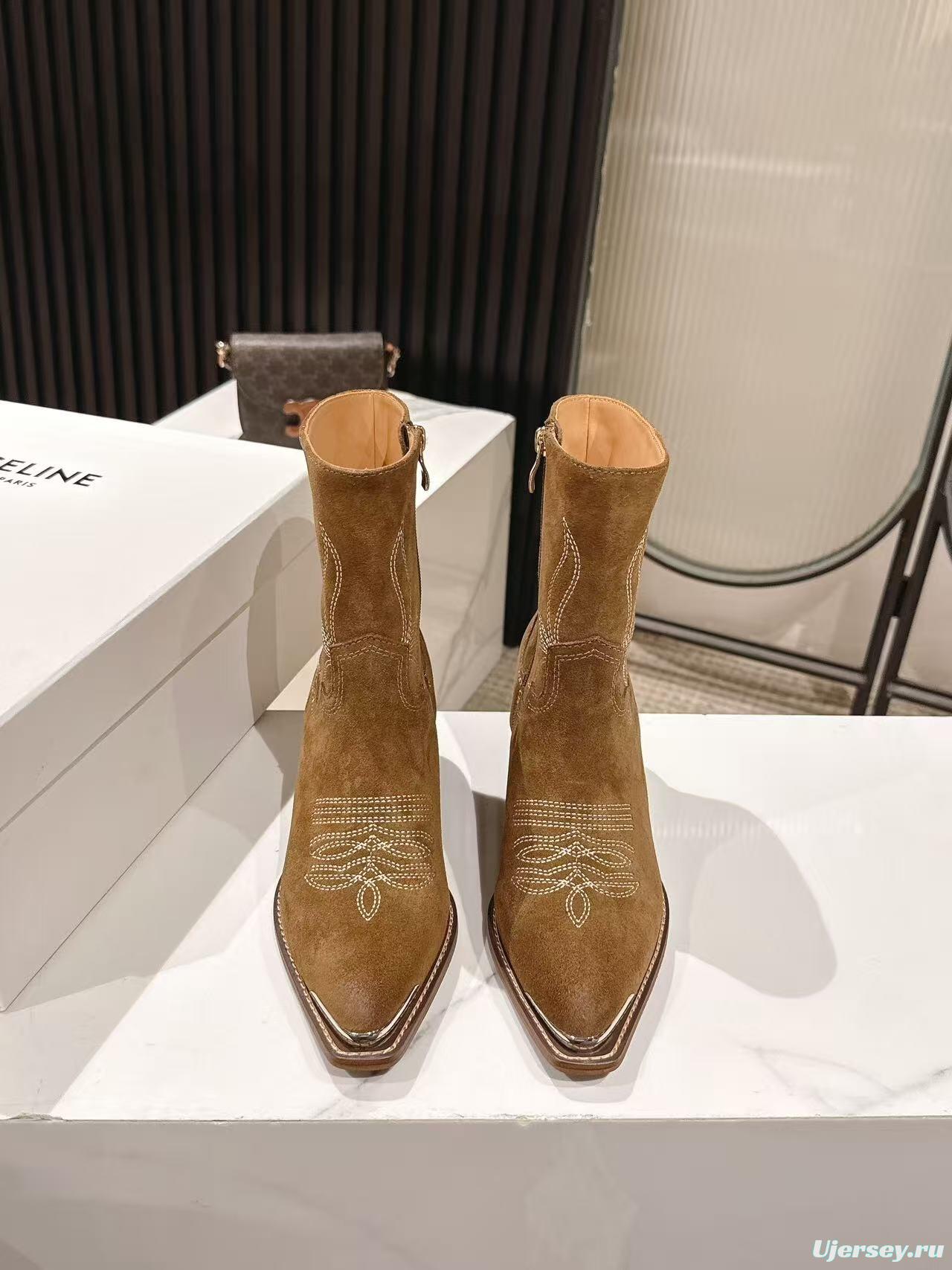 CELINE Fall/Winter 2025 Retro Fashion Ankle Boots - LY00440