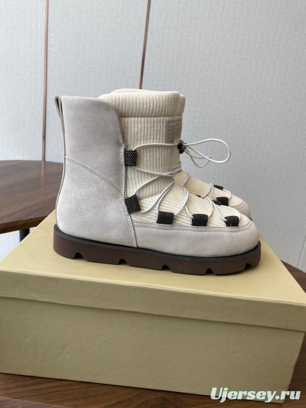 Brunello Cucinelli Open Walk Ankle Boot Winter Snow Boots - AS00410