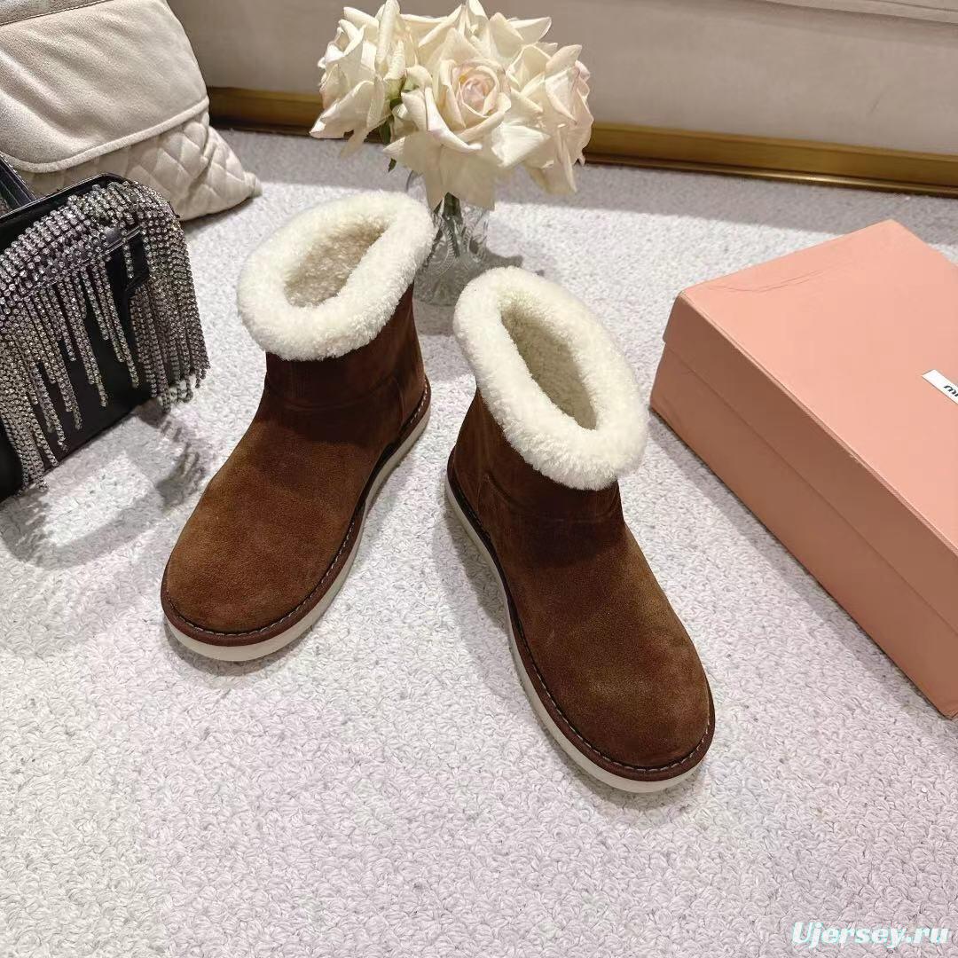 MIU MIU 2025/SS Korean Style Popular Small Potato Snow Boots Upgraded Version - LY00300